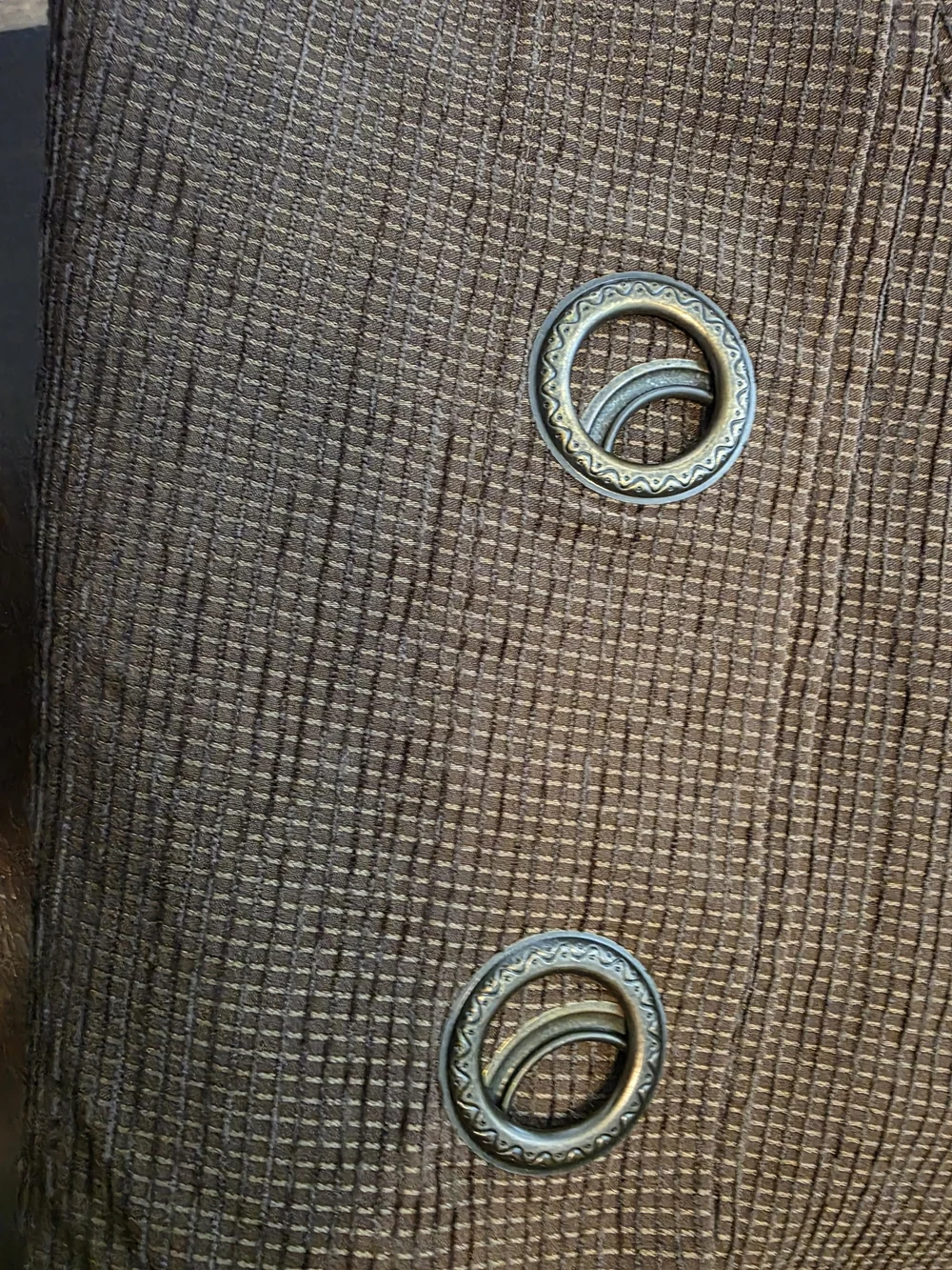 Brown Grommet Top Window Curtains 93